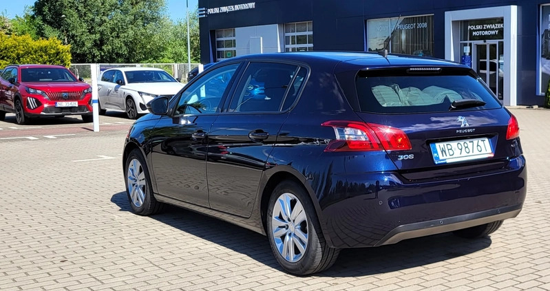 Peugeot 308 cena 44900 przebieg: 88000, rok produkcji 2019 z Świecie małe 352